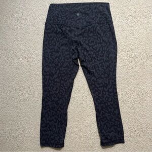 Lululemon align formation Camo deep coal multi cropped leggings size 10